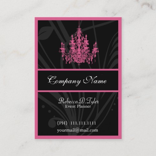 Chic Chandelier Business Cards
