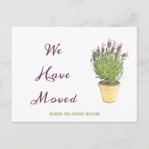Chic Change of address Moving Announcement Postcard