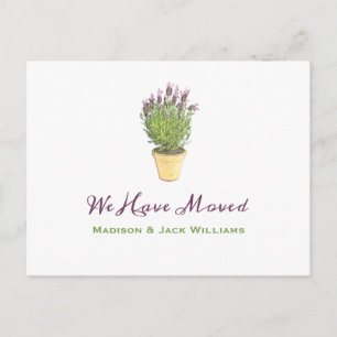 Chic Change of address    Moving Announcement Postcard