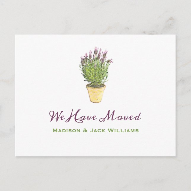 Chic Change of address  | Moving Announcement Postcard (Front)