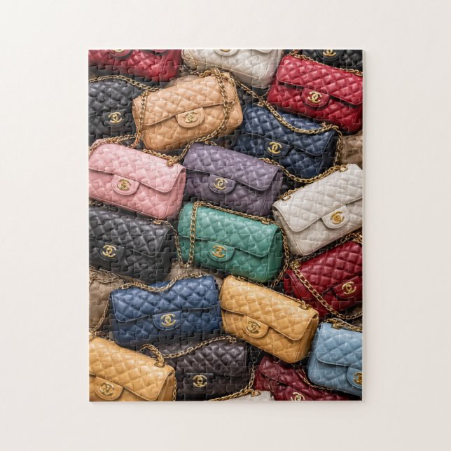 Chic Chaos Luxury Handbag Jigsaw Puzzle (Vertical)