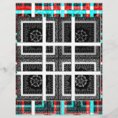 Chic Checkered Black, White & Red Graphics Design (Front)