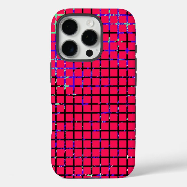 Chic Checkered Pattern Design Case-Mate iPhone Case (Back)