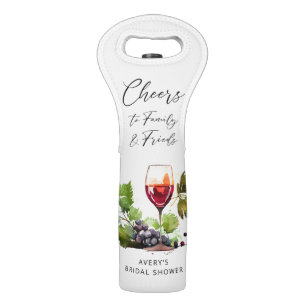 Chic Cheers Wine Watercolor Winery Bag