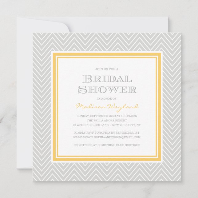 CHIC CHEVRON | BRIDAL SHOWER INVITATION (Front)