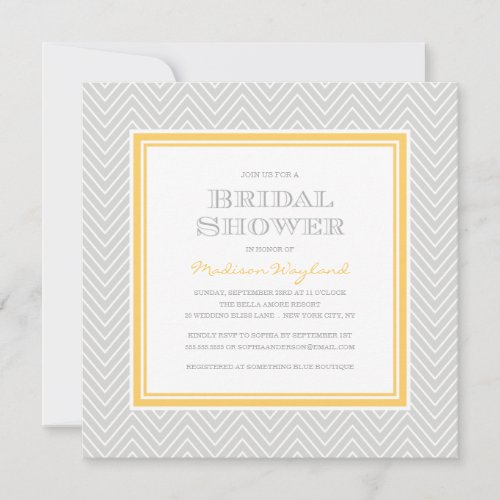 CHIC CHEVRON | BRIDAL SHOWER INVITATION