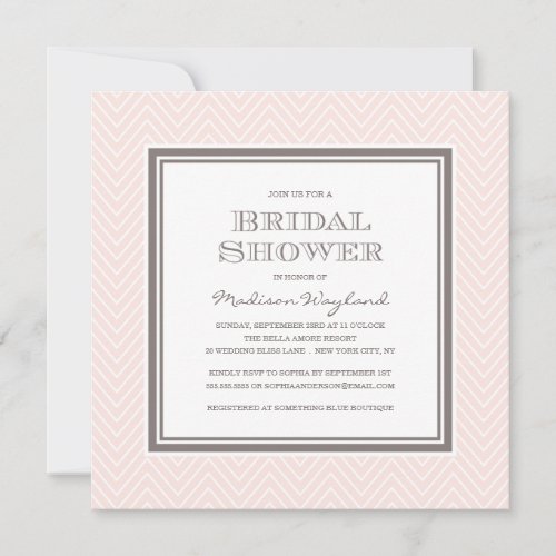CHIC CHEVRON | BRIDAL SHOWER INVITATION