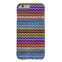 Chic Chevron Burlap Rustic #10 Barely There iPhone 6 Case