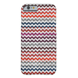 Chic Chevron Burlap Rustic #13 Barely There iPhone 6 Case