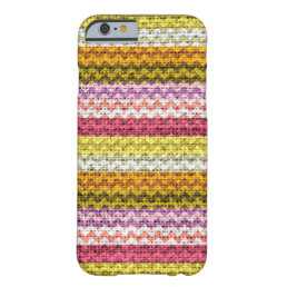 Chic Chevron Burlap Rustic #17 Barely There iPhone 6 Case