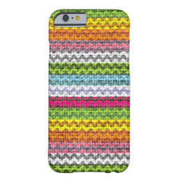 Chic Chevron Burlap Rustic #18 Barely There iPhone 6 Case