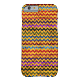 Chic Chevron Burlap Rustic #22 Barely There iPhone 6 Case