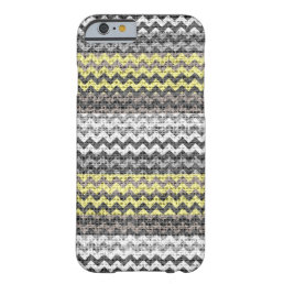 Chic Chevron Burlap Rustic #23 Barely There iPhone 6 Case