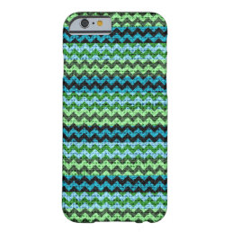 Chic Chevron Burlap Rustic #24 Barely There iPhone 6 Case