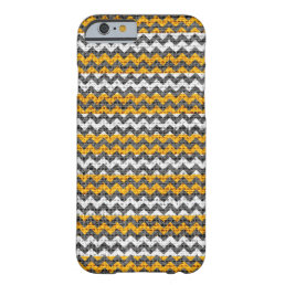 Chic Chevron Burlap Rustic #25 Barely There iPhone 6 Case