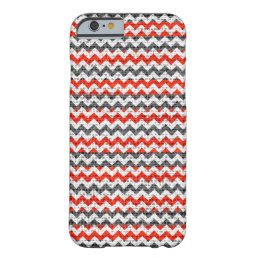 Chic Chevron Burlap Rustic #26 Barely There iPhone 6 Case