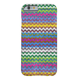 Chic Chevron Burlap Rustic #27 Barely There iPhone 6 Case