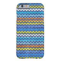 Chic Chevron Burlap Rustic #29 Barely There iPhone 6 Case