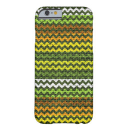 Chic Chevron Burlap Rustic #2 Barely There iPhone 6 Case