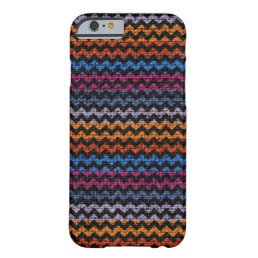 Chic Chevron Burlap Rustic #30 Barely There iPhone 6 Case