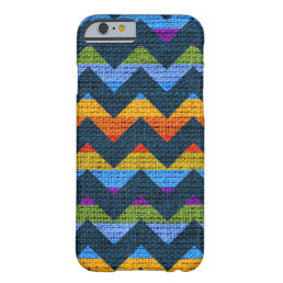 Chic Chevron Burlap Rustic #35 Barely There iPhone 6 Case