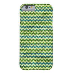Chic Chevron Burlap Rustic #3 Barely There iPhone 6 Case