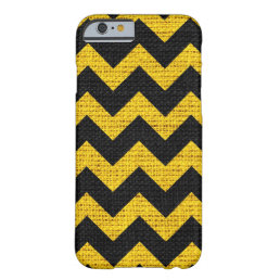 Chic Chevron Burlap Rustic #46 Barely There iPhone 6 Case