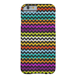 Chic Chevron Burlap Rustic #7 Barely There iPhone 6 Case