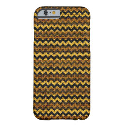 Chic Chevron Burlap Rustic #8 Barely There iPhone 6 Case