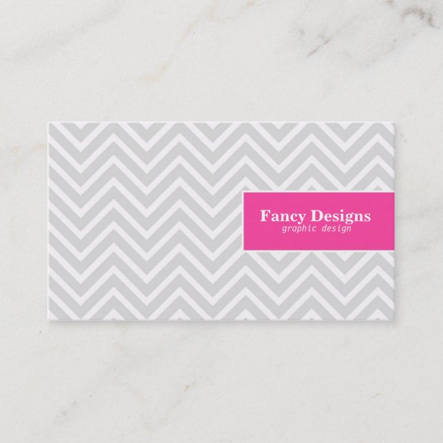 Chic Chevron Business Card (Front)