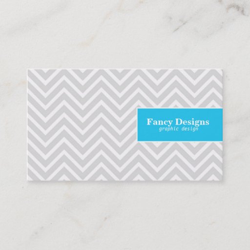 Customizable Chic Chevron Business Card Template