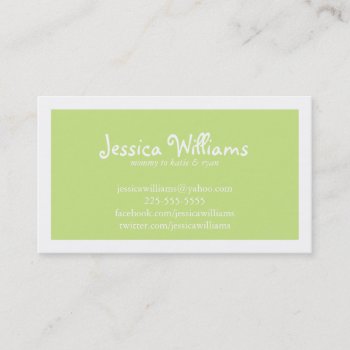 Chic Chevron Calling Card by fancybusiness at Zazzle