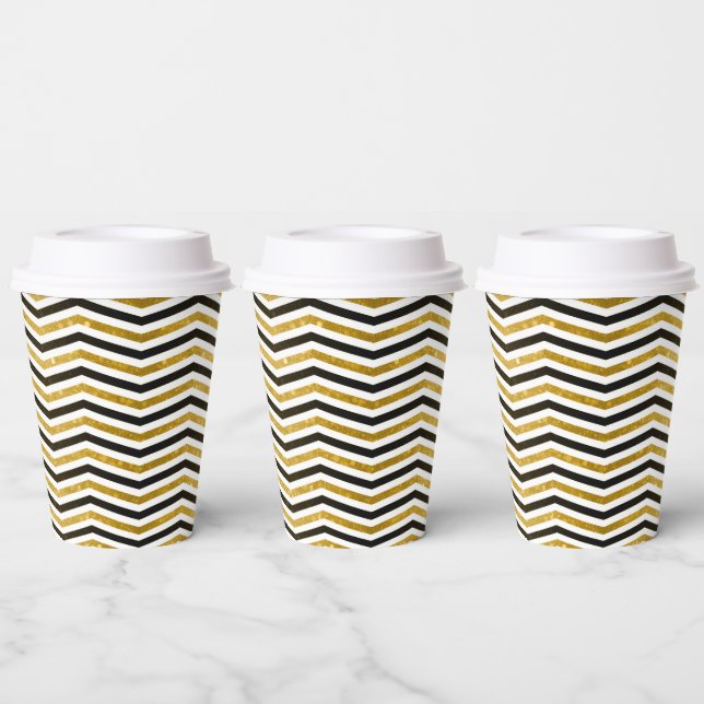 Chic Chevron Charm – Graduation Party Basics Paper Cups (Multi)