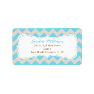Chic Chevron Graduation Label