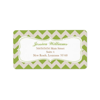 Chic Chevron Graduation Label