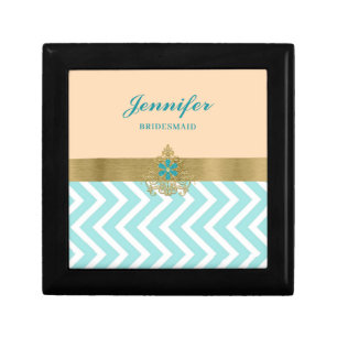 Chic Chevron Monogrammed  Gift Box
