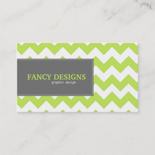 Customizable Chic Chevron Stripes Business Card