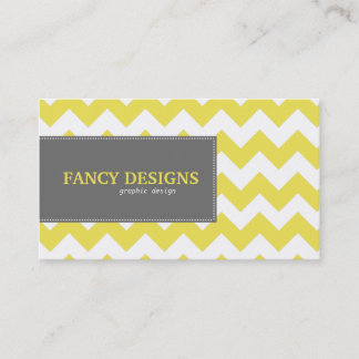 Chic Chevron Stripes Business Card