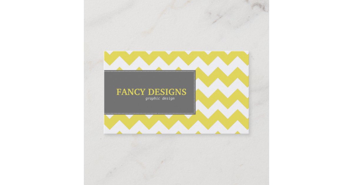 Chic Chevron Stripes Business Card | Zazzle
