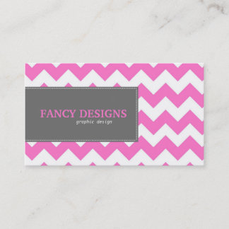 Chic Chevron Stripes Business Card