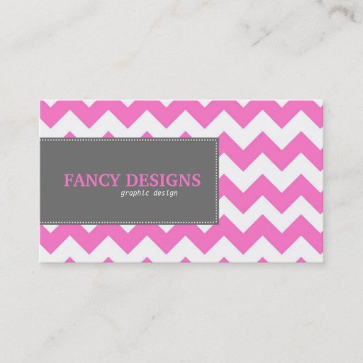 Customizable Chic Chevron Stripes Business Card Template