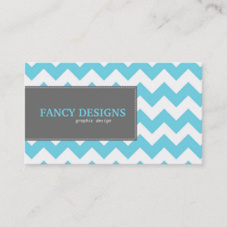 Chic Chevron Stripes Business Card