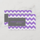 Chic Chevron Stripes Business Card (Front/Back)