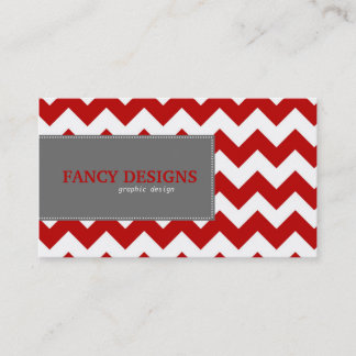 Chic Chevron Stripes Business Card