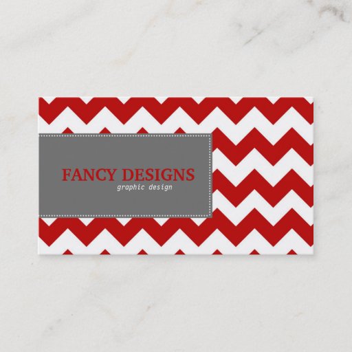 Customizable Chic Chevron Stripes Business Card Templates
