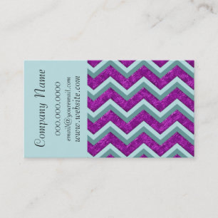 Chic Chevron ZigZag  Pattern Business Card