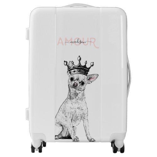 Chic Chihuahua Love Royal Luggage