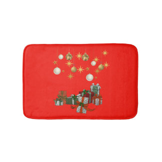 Chic Christmas Bath Mat