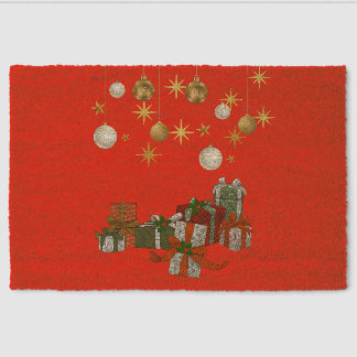 Chic Christmas Fiber Doormat