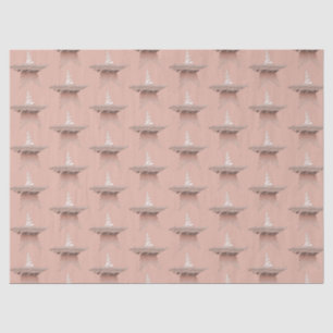 Chic Christmas metallic rose gold star chestnut Tissue Paper